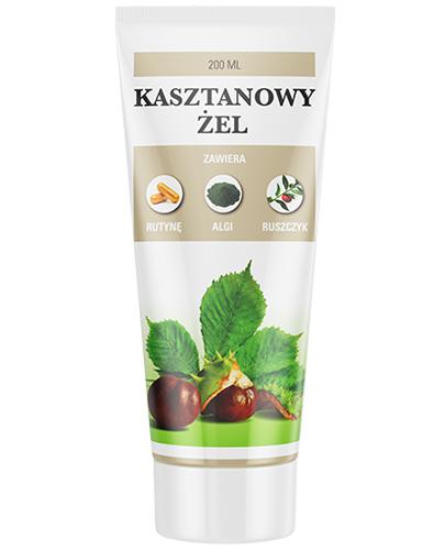 Kasztanowy Żel do codziennej pielęgnacji nóg  z Rutyną Algami i Ruszczykiem - 200 ml