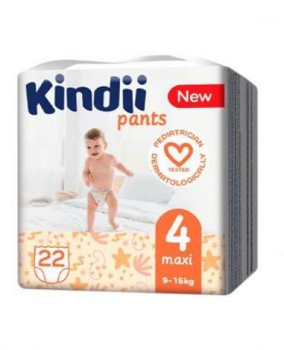 Kindii maxi pieluchomajtki rozmiar 4 (9-15 kg), 22 sztuki