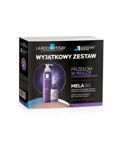 La Roche-Posay Mela B3 Xmass 2024 Serum przeciw przebarwieniom 30 ml + Żel oczyszczający 200 ml [ZESTAW]