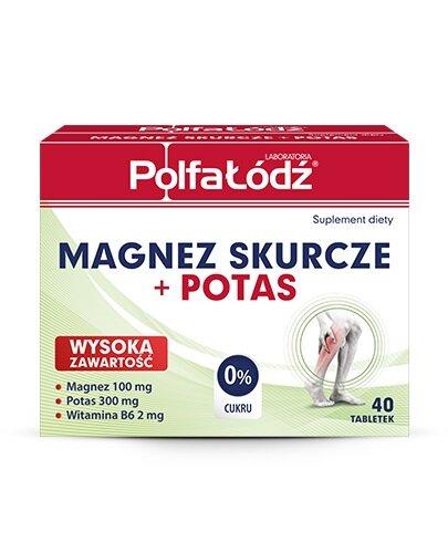 Laboratoria PolfaŁódź Magnez Skurcze + Potas, 40 tabletek