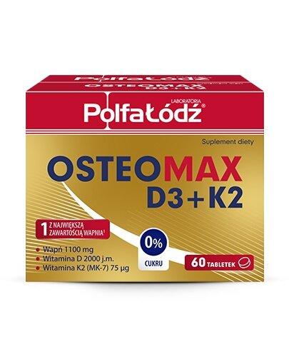 Laboratoria PolfaŁódź Osteomax D3 + K2, 60 tabletek