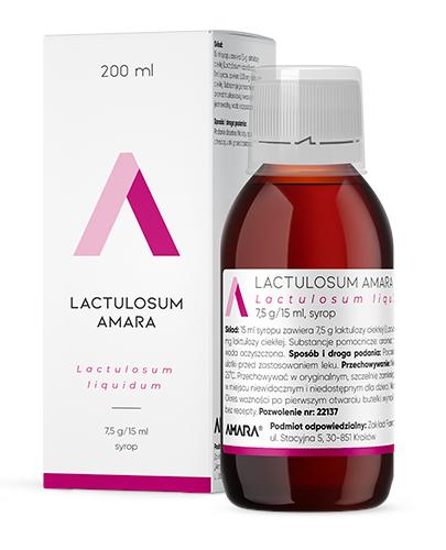 Lactulosum Amara Syrop, 200 ml, cena, opinie, skład