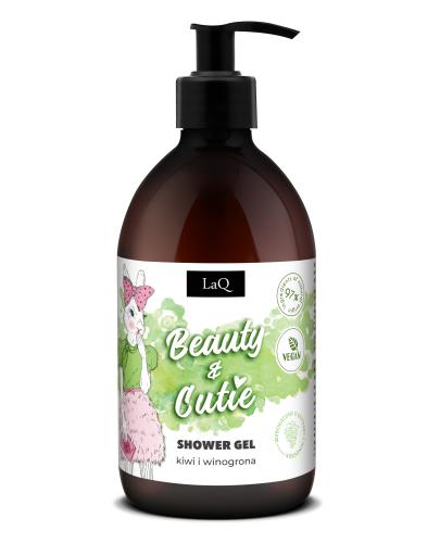 LaQ Beauty & Cutie Żel pod prysznic orzeźwiający kiwi i winogrona, 500 ml