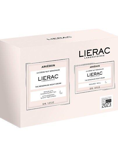 Lierac Arkeskin zestaw krem na noc w okresie menopauzy 50 ml + refill, 50 ml