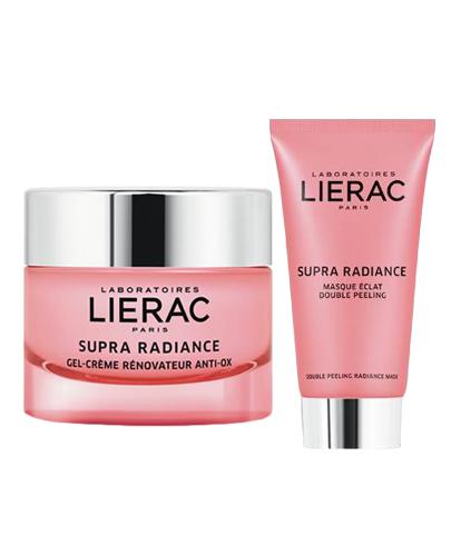 LIERAC SUPRA RADIANCE ANTI-OX Odnawiający krem-żel dla skóry normalnej i mieszanej, 50 ml + LIERAC SUPRA RADIANCE Rozświetlająca maska, podwójny peeling, 75 ml