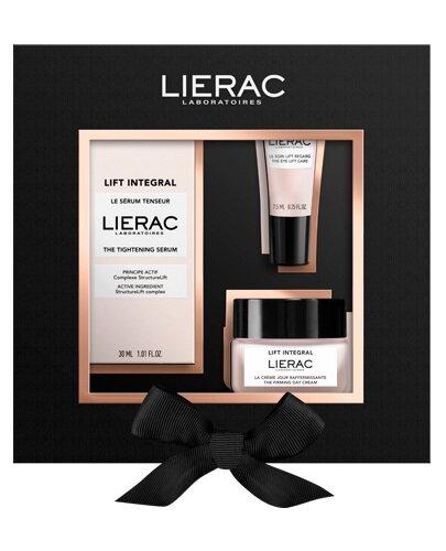 LIERAC Zestaw Lift Integral Serum liftingujące 30 ml + Krem na dzień 20 ml + Krem pod oczy 7,5 ml