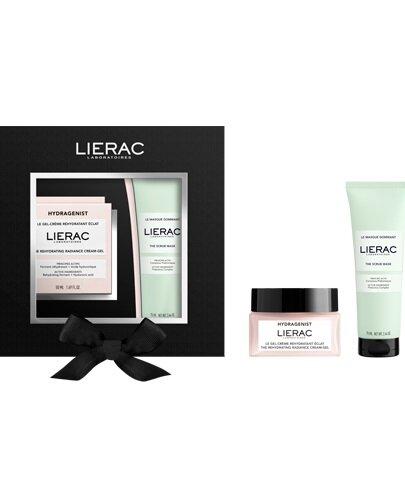 Lierac Zestaw Xmass Set Hydragenist Krem-żel nawilżająco-rozświetlający 50 ml + Maska peelingująca 75 ml