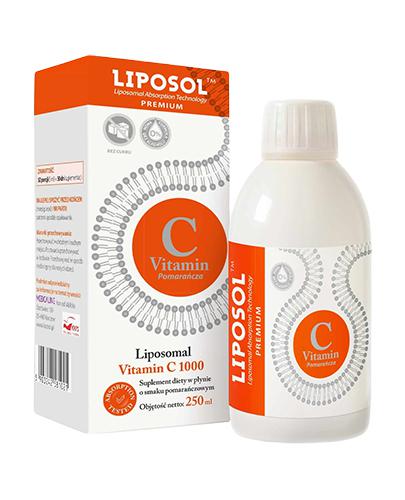 Liposol Liposomalna Witamina C smak pomarańczowy, 250 ml, cena, opinie, dawkowanie