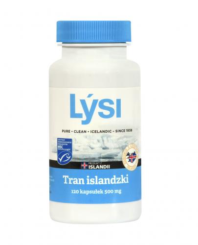 Lysi Tran Islandzki 500 mg, 120 kapsułek