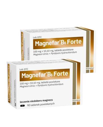 Magnefar B6 Forte, 2 x 90 tabletek