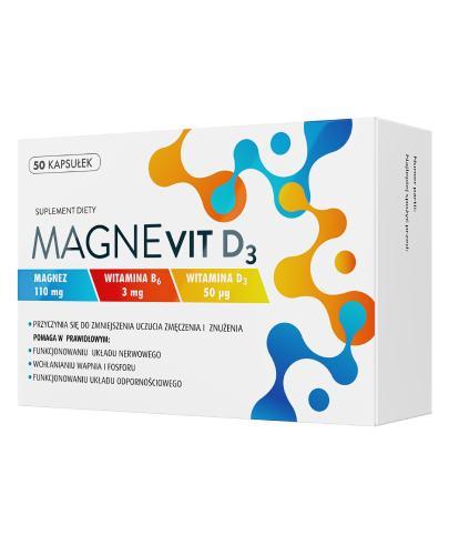 Magnevit D3, 50 kapsułek