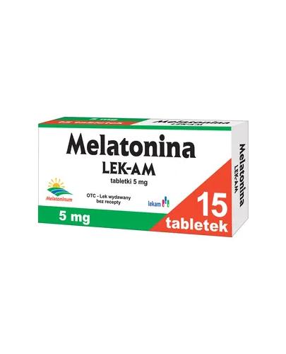 Melatonina Lek-Am 5 mg, 15 tabletek