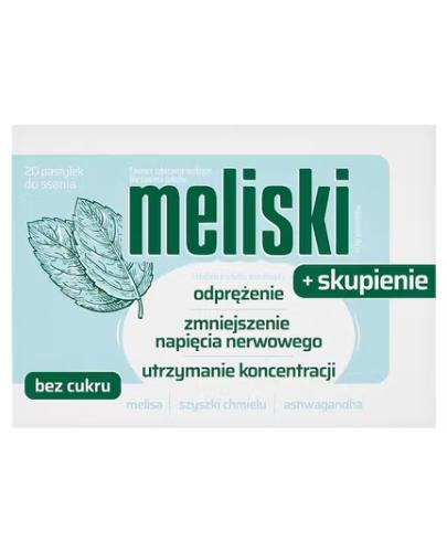 Meliski +Skupienie, 20 pastylek