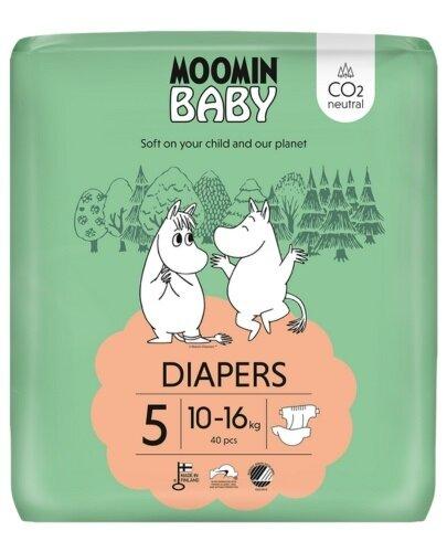 MOOMIN Baby Pieluszki 5 MAXI 10-16 kg, 40 sztuk