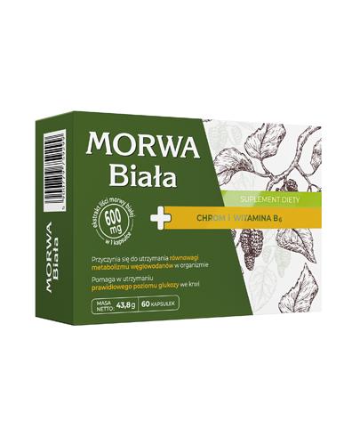 Morwa biała + chrom i witamina B6, 60 kapsułek