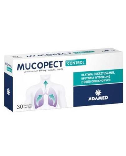 Mucopect Control  375 mg - 30 kaps. - cena, opinie, stosowanie 