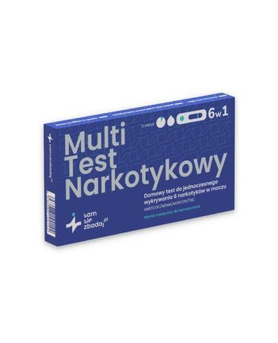 Multi Test narkotykowy do samokontroli 6 w 1, 1 sztuka