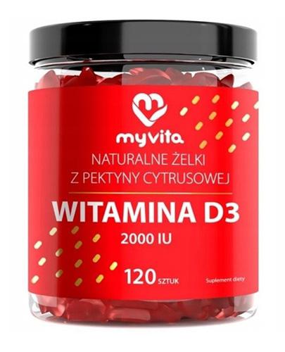 MyVita Witamina D3 Naturalne Żelki dla dorosłych, 120 sztuk