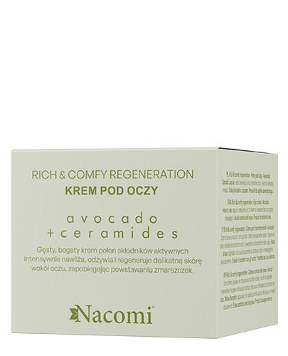 Nacomi Rich&Comfy Regeneration Krem pod oczy Awokado, 15 ml