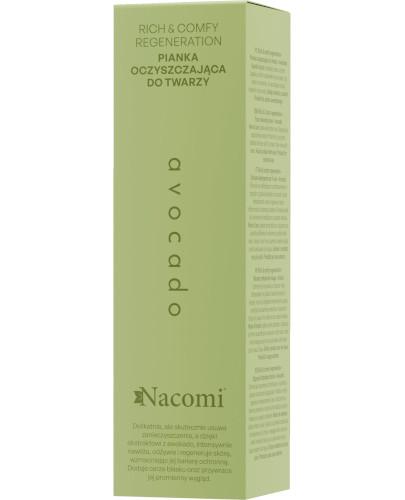 Nacomi Rich&Comfy Regeneration Pianka oczyszczająca do twarzy Awokado, 150 ml