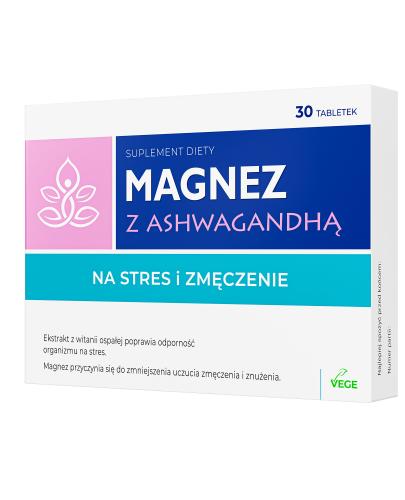 Nature Pharm Magnez z ashwagandą, 30 sztuk