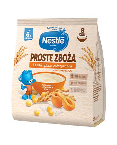 Nestlé Proste Zboża Kaszka ryżowo-kukurydziana o smaku morelowym po 6. miesiącu 144 g