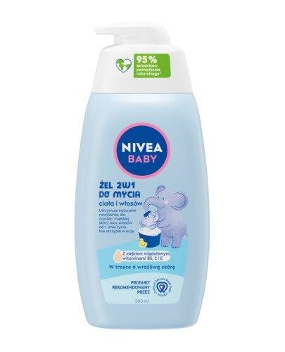 NIVEA BABY Żel 2w1 do mycia ciała i włosów, 500 ml  