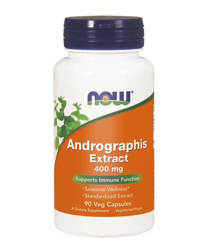 Now Foods Andrographis Extract 400 mg - 90 kaps. - cena, opinie, stosowanie 