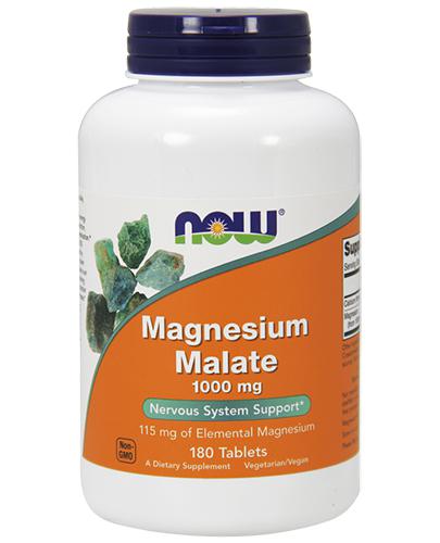 Now Foods Magnesium Malate 1000 mg, 180 tabl., cena, opinie, składniki