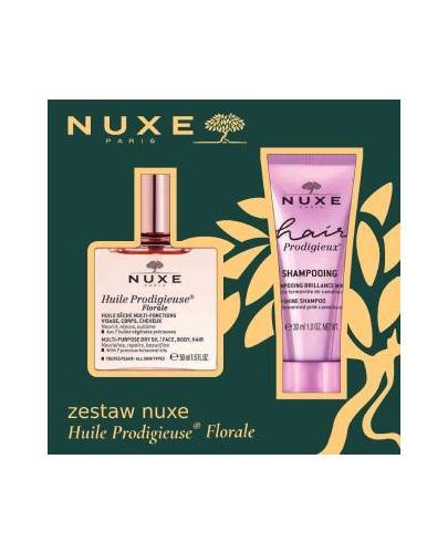 Nuxe Huile Prodigieuse Florale Huile Prodigieuse Florale wielofunkcyjny olejek, 50 ml + szampon wygładzający, 30 ml [ZESTAW]