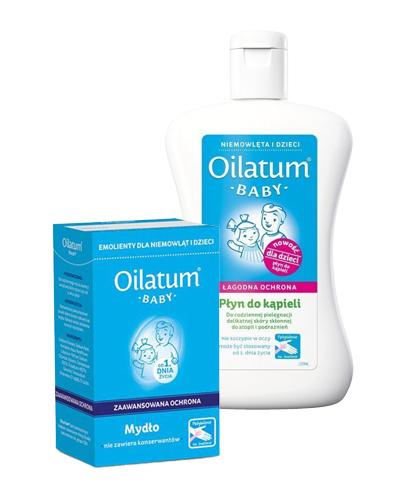 Oilatum Baby Mydło dla dzieci od 1. dnia życia, 100 g + OILATUM BABY ŁAGODNA OCHRONA Płyn do kąpieli dla dzieci - 300 ml