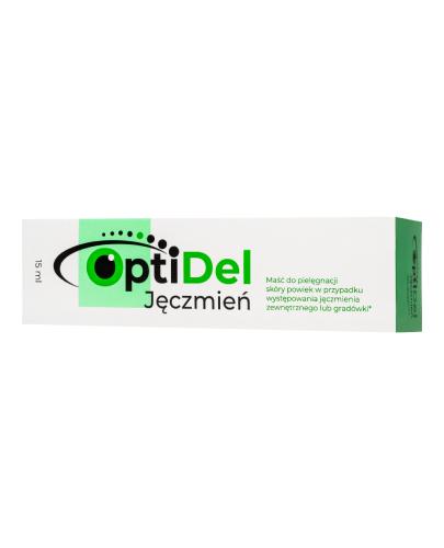 OptiDel Jęczmień Maść do pielęgnacji skóry powiek, 15 ml