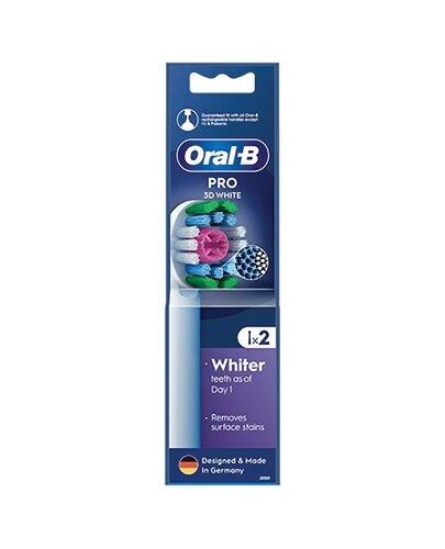 Oral-B Pro 3D White Końcówki do szczoteczek elektrycznych, 2 sztuki