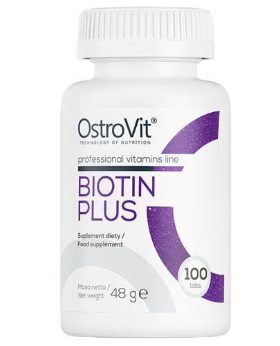 OstroVit Biotin Plus - 100 tabl. - cena, opinie, właściwości