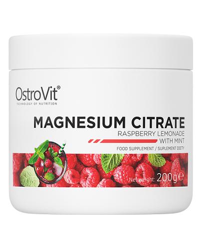 OstroVit Magnesium Citrate rasperry lemoniade with mint, 200 g cena, opinie, właściwości