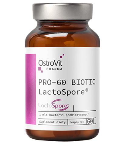 OstroVit Pharma PRO-60 Biotic LactoSpore, 60 kaps. cena, opinie, właściwości