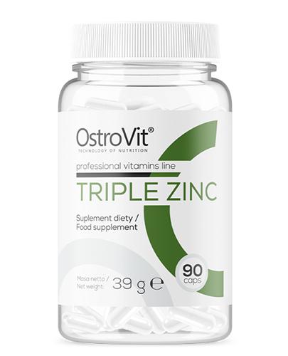 OstroVit Triple Zinc - 90 kaps. - cena, opinie, stosowanie