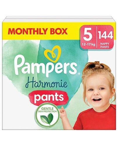 Pampers Harmonie Baby Pieluchomajtki, rozmiar 5, 12 kg-17 kg, 144 sztuk