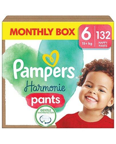 Pampers Harmonie Baby Pieluchomajtki, rozmiar 6 15kg+, 132 sztuk