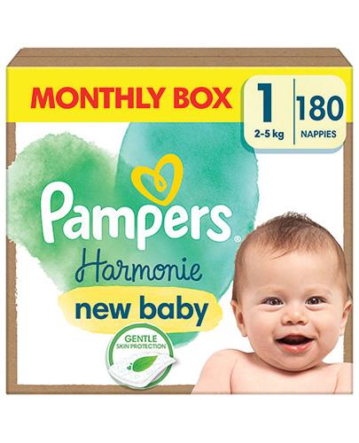 Pampers Harmonie Baby Pieluszki rozmiar 1, 2 kg-5 kg, 180 sztuk