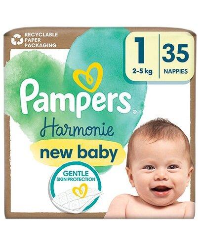 Pampers Harmonie Baby Pieluszki, rozmiar 1, 2 kg-5 kg, 35 sztuk