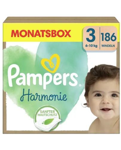 Pampers Harmonie Baby Pieluszki, rozmiar 3, 6kg-10kg, 186 sztuk