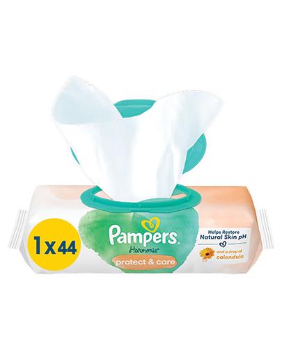 Pampers Harmonie Protect & Care Chusteczki nawilżane dla dzieci, 44 chusteczki, 1 opakowanie