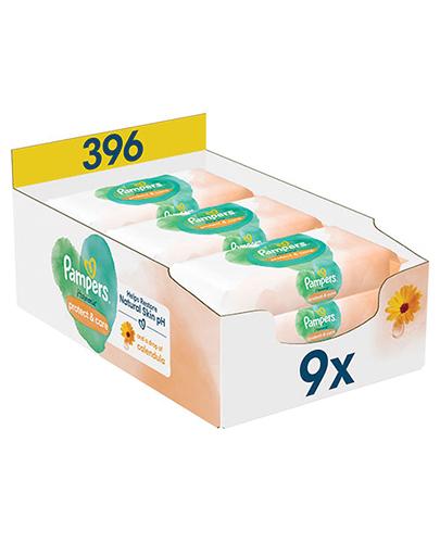 Pampers Harmonie Protect & Care Chusteczki nawilżane dla dzieci, 44 sztuki, 9 opakowań