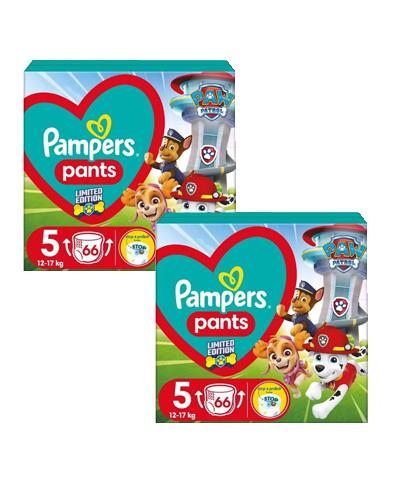 Pampers Pants 5 Psi Patrol Pieluchomajtki 12-17 kg, 2 x 66 sztuk