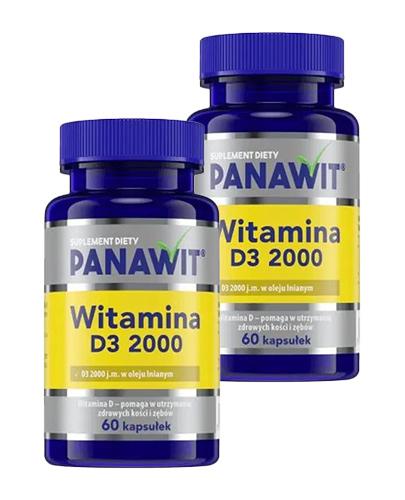 PANAWIT Witamina D3 2000 j.m., 2 x 60 kapsułek