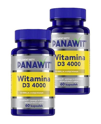 PANAWIT Witamina D3 4000, 2 x 60 kapsułek