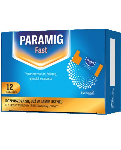 Paramig Fast 500 mg, 12 saszetek