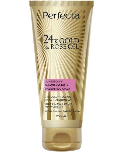 Perfecta 24K Gold & Rose Oil Luksusowy nawilżający balsam do ciała, 250 ml