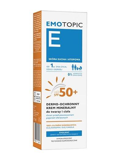 Pharmaceris Emotopic Krem do twarzy i ciała dermo ochronny mineralny SPF 50+ od 1. dnia życia, 75 ml